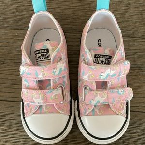 Pink Unicorn Converse Toddler 7
